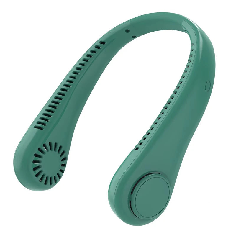 Breezio | מאוורר צוואר בלי להבים – טעינת USB-C + תצוגה דיגיטלית