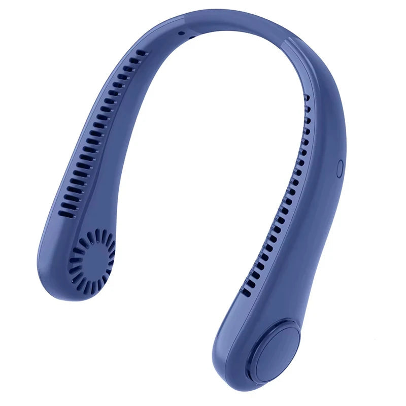 Breezio | מאוורר צוואר בלי להבים – טעינת USB-C + תצוגה דיגיטלית